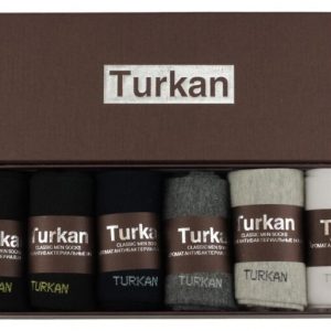 Носки мужские TURKAN комплект 6 штук черные, синие, серые, бежевые, белые