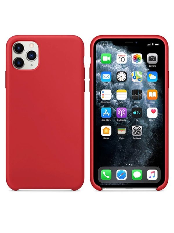 Силиконовый чехол на Appel iPhone 11 Pro Max Красный