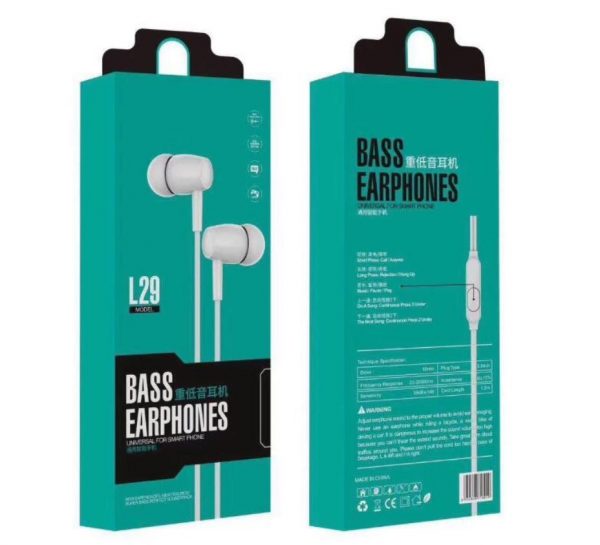 Наушники Bass Earphones L29
