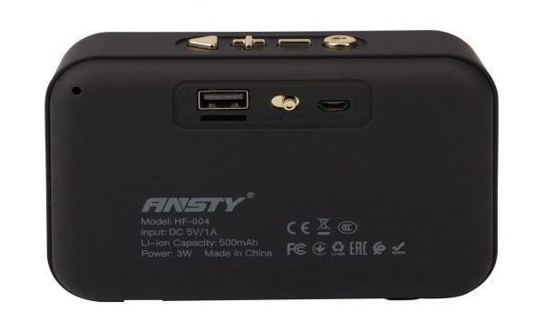 Портативная акустика ANSTY HF-004, черный 2