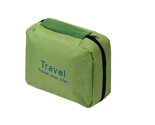 Складной дорожный органайзер для путешествий Travel Wash Bag салатовый