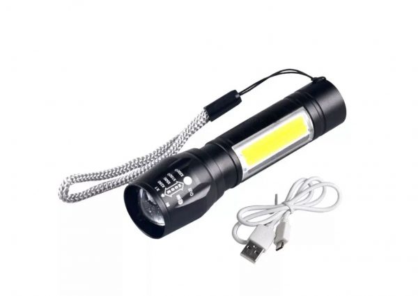 Светодиодный ручной фонарик с кейсом, водонепроницаемый
