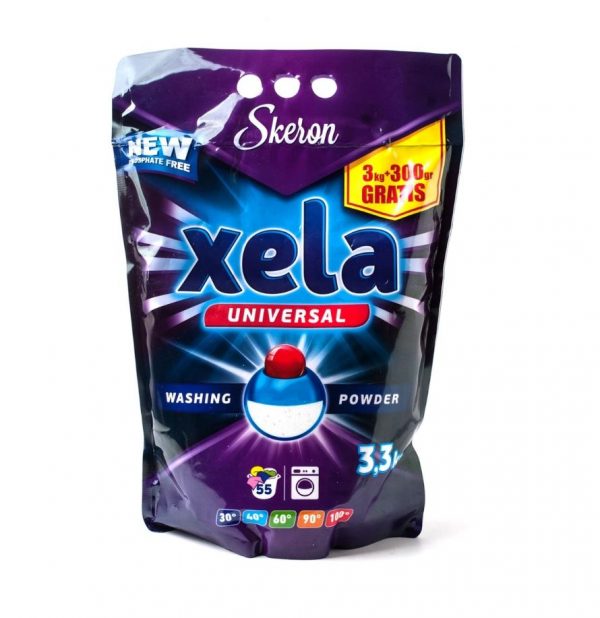 Стиральный порошок универсальный Xela Universal пакет 3,3 кг