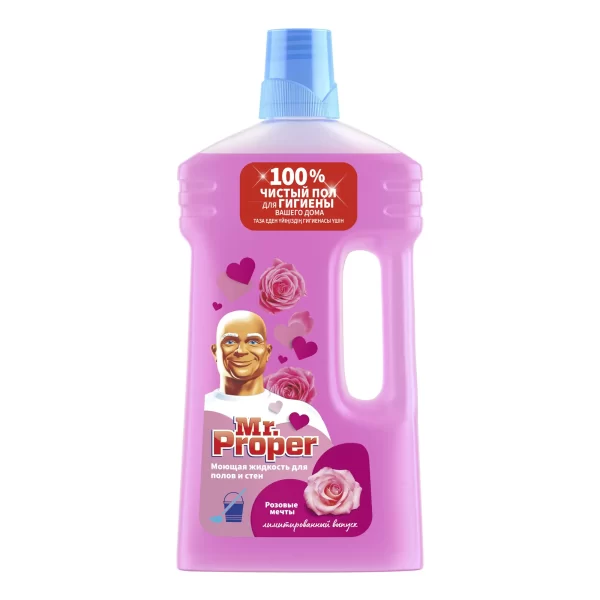 Моющая жидкость Mr. Proper для полов и стен Розовые мечты 1 л